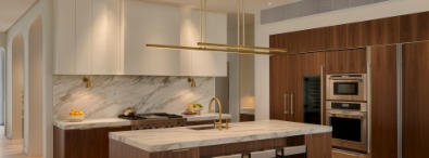 Cocina moderna de una vivienda premium