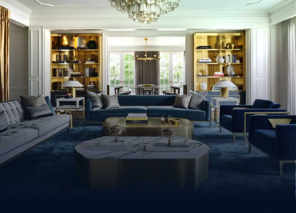 Salón de una vivienda de alto standing